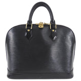 Louis Vuitton Black Epi Alma PM Domed Bag