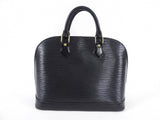 Louis Vuitton Black Epi Alma PM Domed Bag