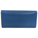 Louis Vuitton Blue Epi leather Brazza Bifold Long Wallet