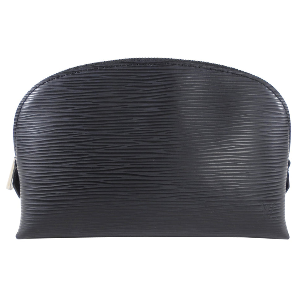 Louis Vuitton Black Epi Small Cosmetic Pouch Bag