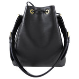 Louis Vuitton Black Epi Leather Noe PM Drawstring Bag