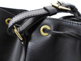 Louis Vuitton Black Epi Leather Noe PM Drawstring Bag