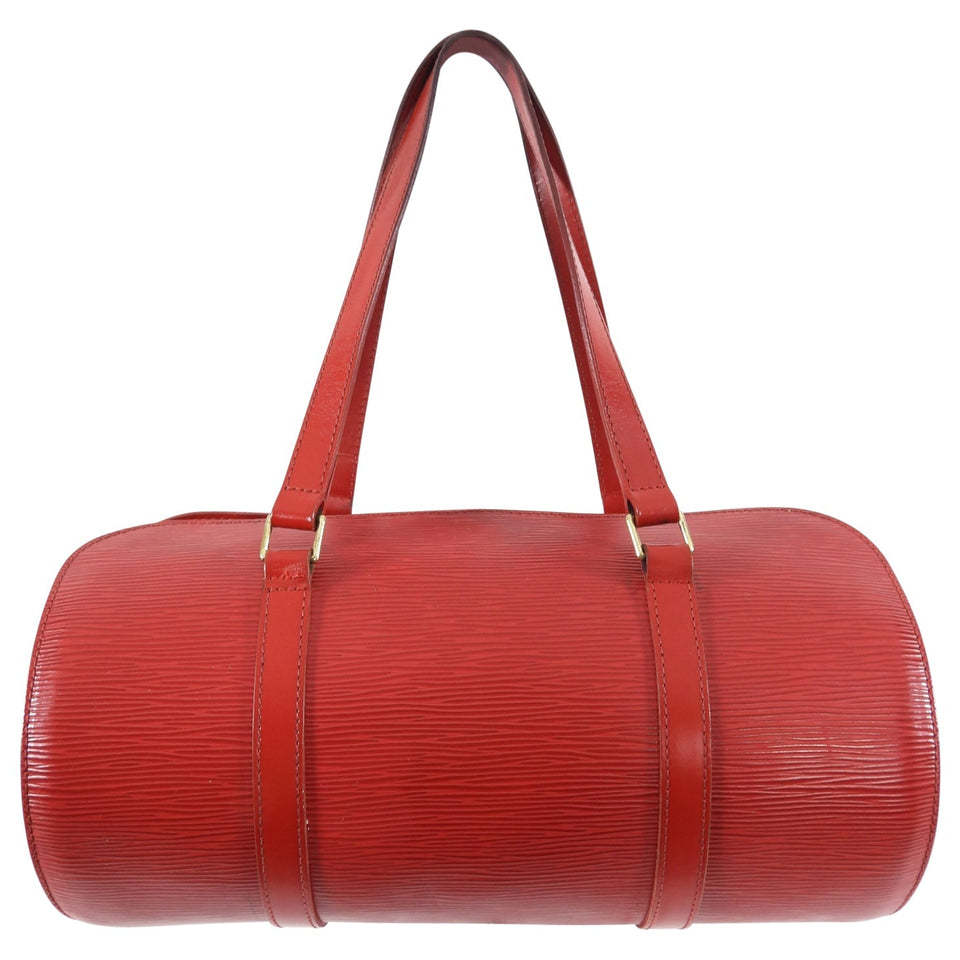 Louis Vuitton Red Epi Papillon 30 Bag and Mini Bag Set