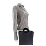 Louis Vuitton Vintage 1999 Black Epi Ombre Small Square Tote Bag