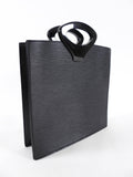 Louis Vuitton Vintage 1999 Black Epi Ombre Small Square Tote Bag