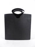 Louis Vuitton Vintage 1999 Black Epi Ombre Small Square Tote Bag
