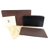 Louis Vuitton Epi Electric Black Zippy Continental Organizer Wallet