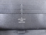 Louis Vuitton Epi Electric Black Zippy Continental Organizer Wallet