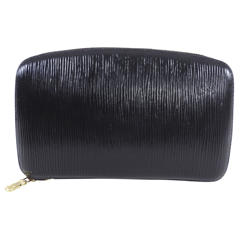 Louis Vuitton Black Epi Geode Zip Organizer Wallet