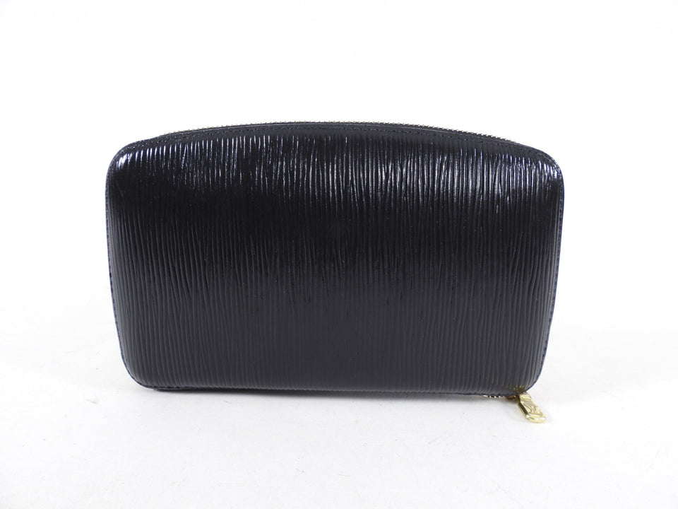 Louis Vuitton Black Epi Geode Zip Organizer Wallet