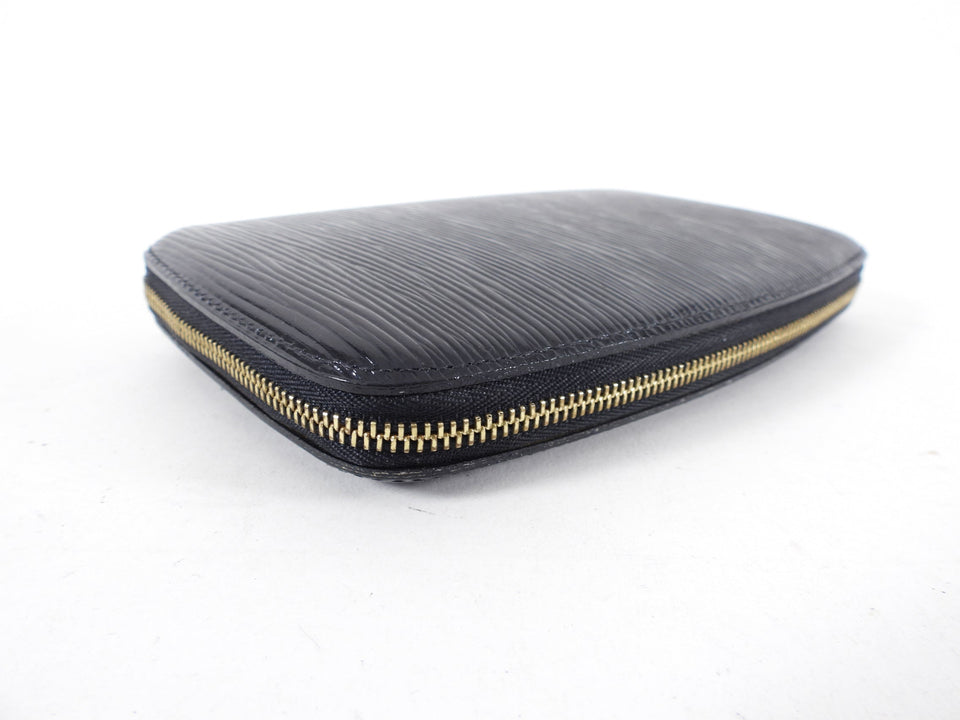 Louis Vuitton Black Epi Geode Zip Organizer Wallet