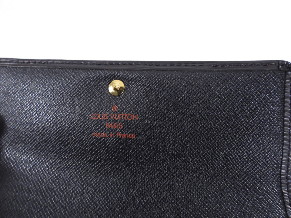 Louis Vuitton Black Vintage Epi Wallet