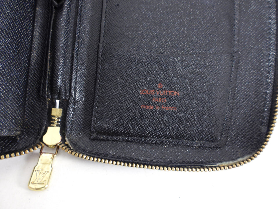 Louis Vuitton Black Epi Geode Zip Organizer Wallet
