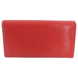 Louis Vuitton Red Epi Leather Continental Snap Wallet