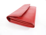Louis Vuitton Red Epi Leather Continental Snap Wallet
