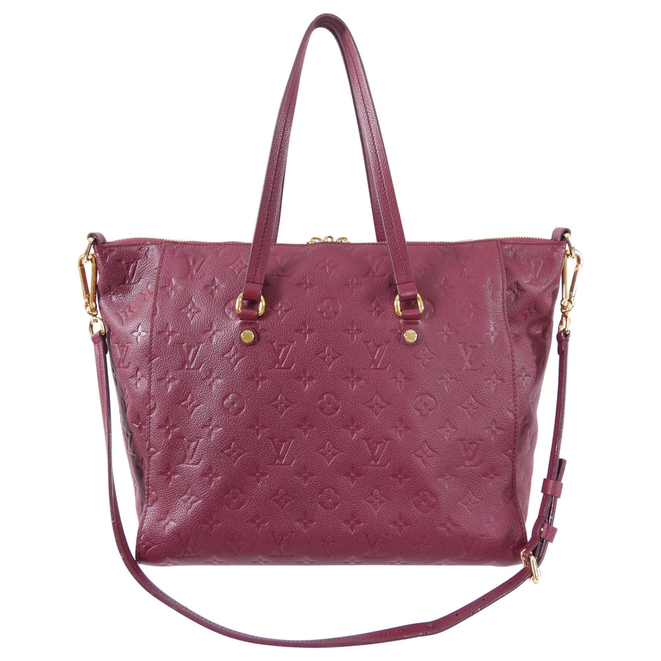 Louis Vuitton Lumineuse PM Monogram Empreinte Raspberry Two-Way Shoulder Bag