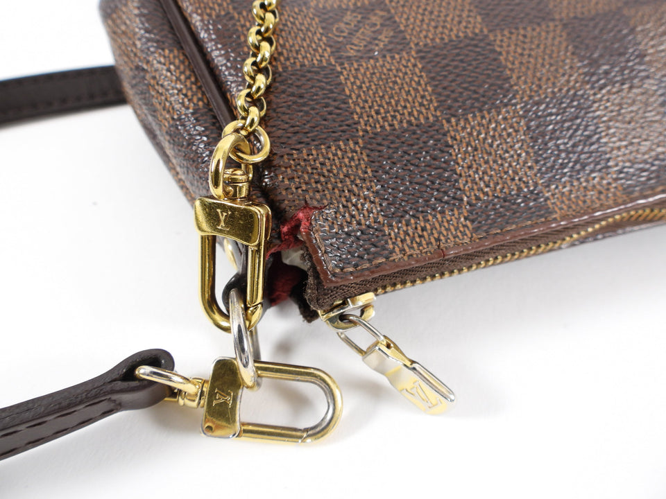 Louis Vuitton Damier Ebene Eva Clutch / Crossbody 2-way Bag