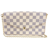 Louis Vuitton Damier Azur Felicie Pochette Crossbody Bag