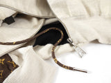 Louis Vuitton Light Beige Monogram Silk Hoodie - S (4/6)