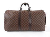 Louis Vuitton Damier Ebene Travel Duffle Bag Keepall 55