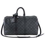 Louis Vuitton Monogram Eclipse Keepall Bandouliere 45 Duffle Bag