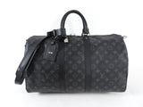 Louis Vuitton Monogram Eclipse Keepall Bandouliere 45 Duffle Bag