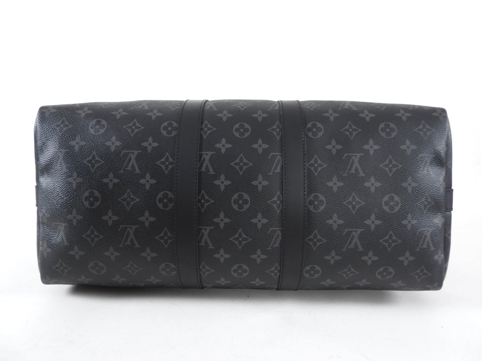 Louis Vuitton Monogram Eclipse Keepall Bandouliere 45 Duffle Bag