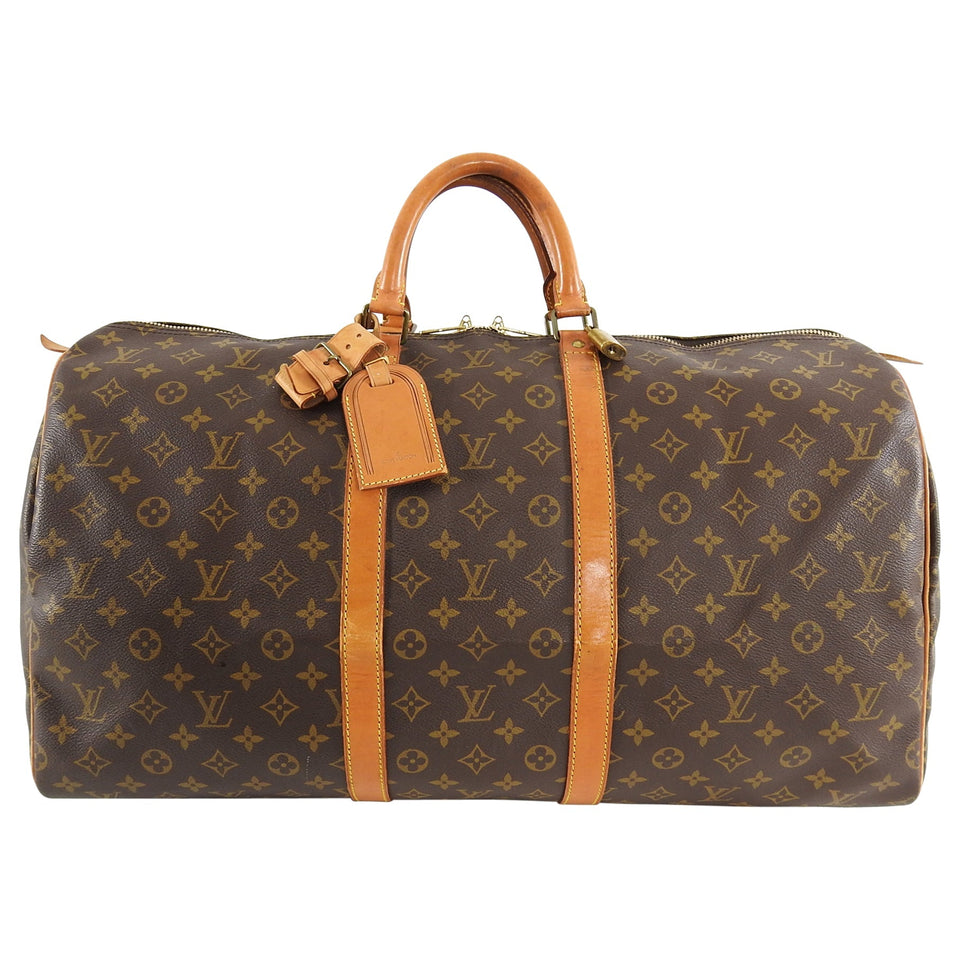 Louis Vuitton Vintage 1991 Monogram Keepall 55 Duffle Bag
