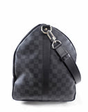 Louis Vuitton Damier Graphite Keepall Bandouliere 55 Travel Duffle Bag