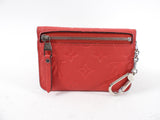 Louis Vuitton Poppy Monogram Empreinte Leather Pochette Cles Pouch