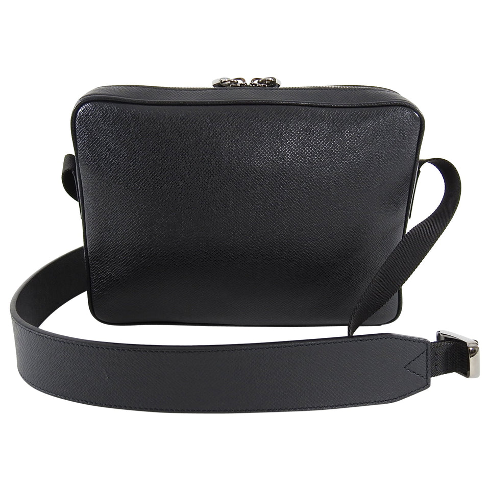 Louis Vuitton Spring 2018 Kim Jones Black Leather Messenger Bag
