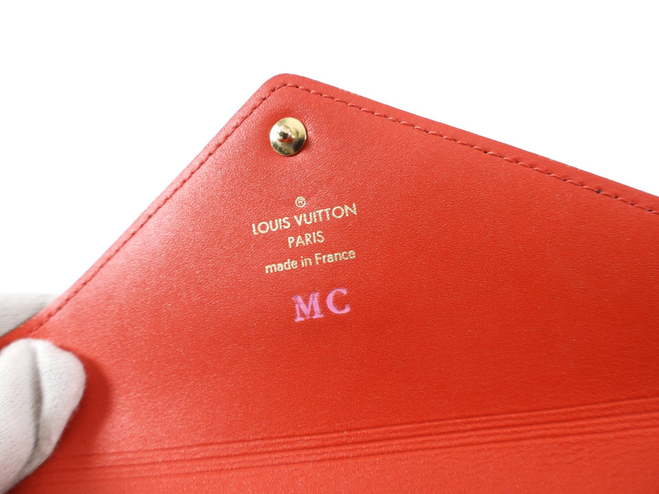 Louis Vuitton Monogram Canvas and Red Medium Kirigami Pouch