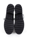 Louis Vuitton Black and White 1854 Brocade Laureate Platform Desert Boot - 36