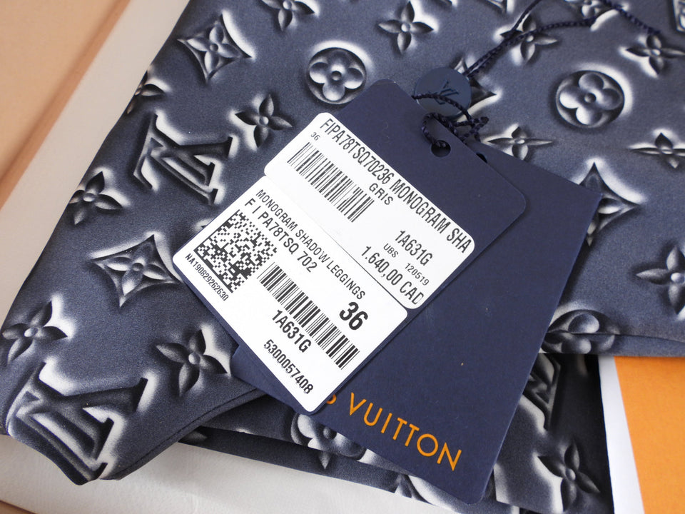 Louis Vuitton Grey Monogram Stretch Leggings - FR36 / USA 2 / 4