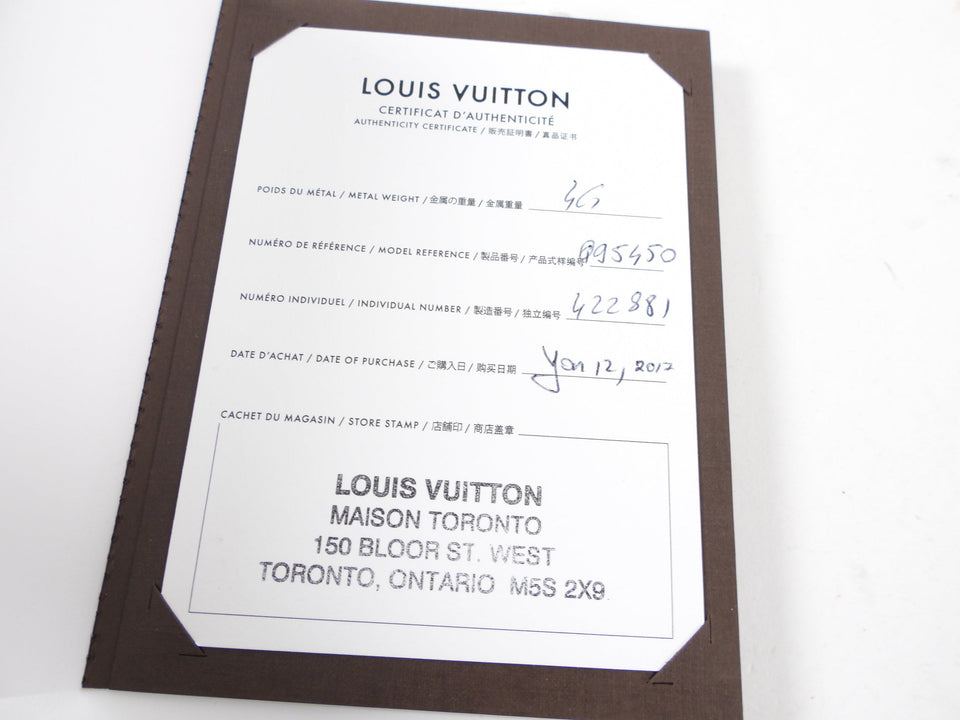 Louis Vuitton Lockit Sterling Silver Bracelet