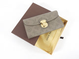Louis Vuitton Mahina Leather Amelia Push Clasp Wallet
