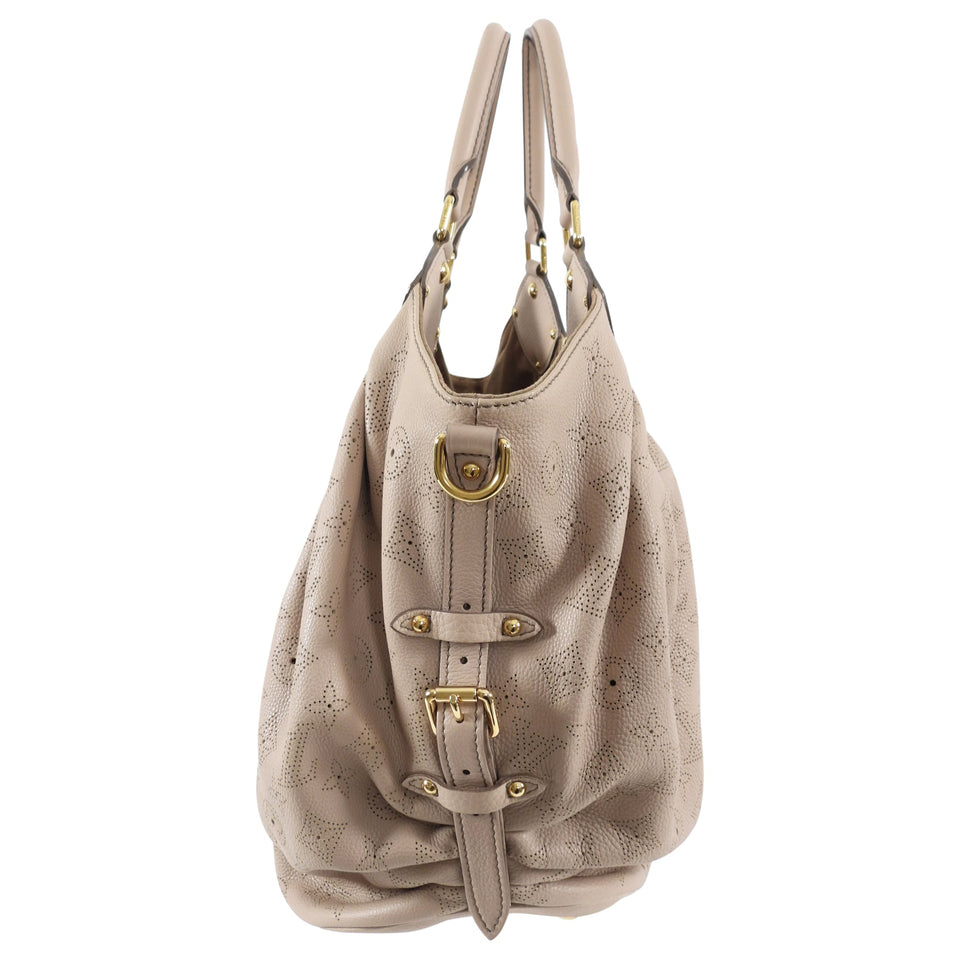 Louis Vuitton Beige Mahina Hobo XL Bag