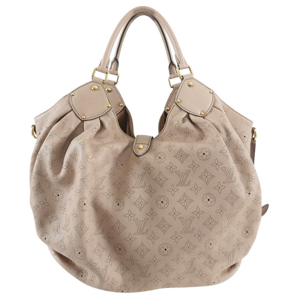 Louis Vuitton Beige Mahina Hobo XL Bag