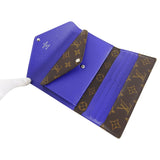 Louis Vuitton Mary Lou Epi Blue and Monogram Trifold Wallet