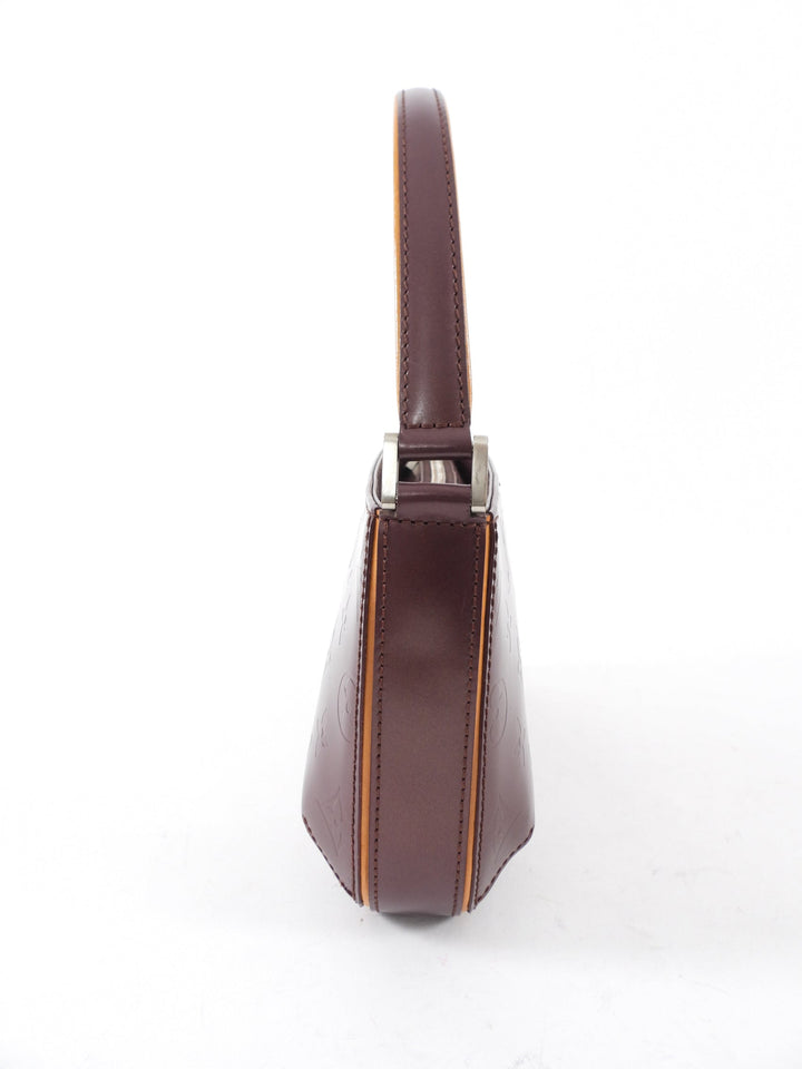Louis Vuitton Monogram Mat Fowler Bordeaux Pochette Bag
