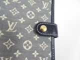 Louis Vuitton Mini Monogram Canvas Blue Small Ring Agenda Cover