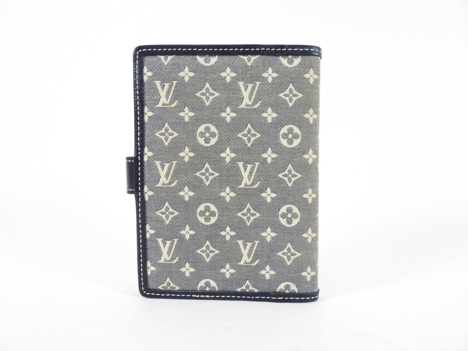 Louis Vuitton Mini Monogram Canvas Blue Small Ring Agenda Cover
