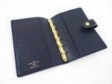 Louis Vuitton Mini Monogram Canvas Blue Small Ring Agenda Cover