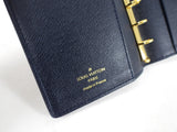 Louis Vuitton Mini Monogram Canvas Blue Small Ring Agenda Cover