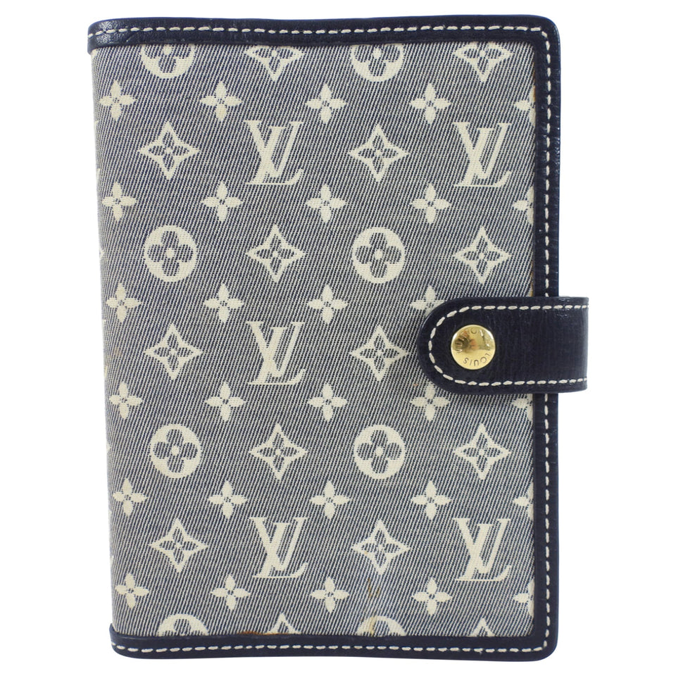 Louis Vuitton Mini Monogram Canvas Blue Small Ring Agenda Cover