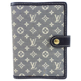 Louis Vuitton Mini Monogram Canvas Blue Small Ring Agenda Cover