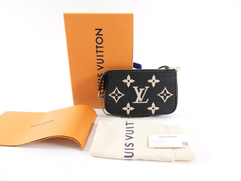 Louis Vuitton Bicolour Mini Pochette Accessoires Empreinte Monogram