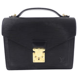 Louis Vuitton Vintage Black Epi Monceau Book Bag