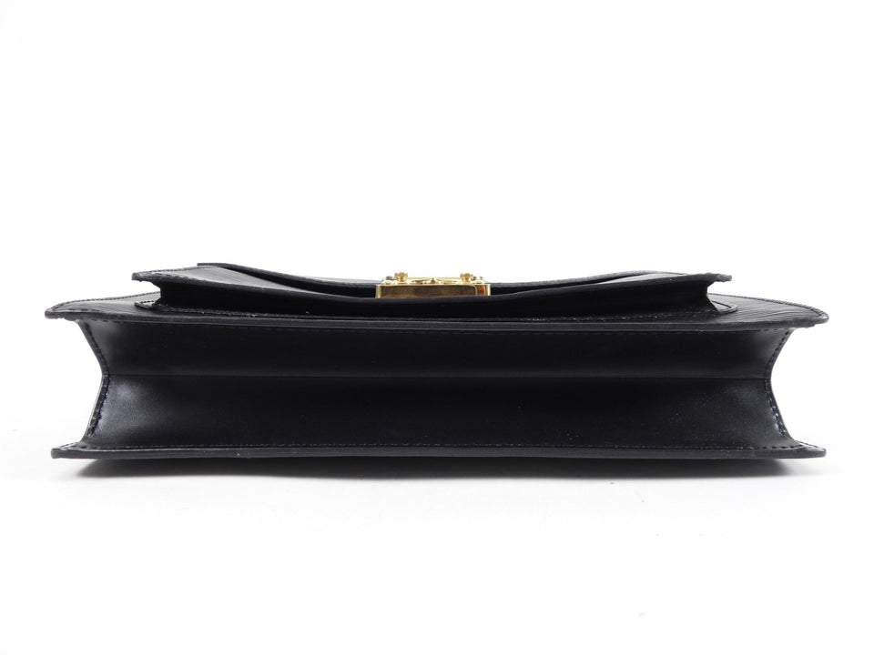 Louis Vuitton Vintage Black Epi Monceau Book Bag