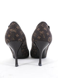 Louis Vuitton Vintage 2006 Brown Monogram Gold Buckle Pumps - 36.5